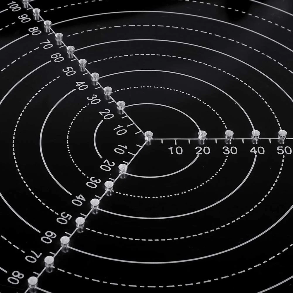 Przezroczysty akrylowy okrągły celownik środkowy Wielofunkcyjne narzędzie do rysowania kół do toczenia drewna Tokarka Uniwersalna linijka centrująca