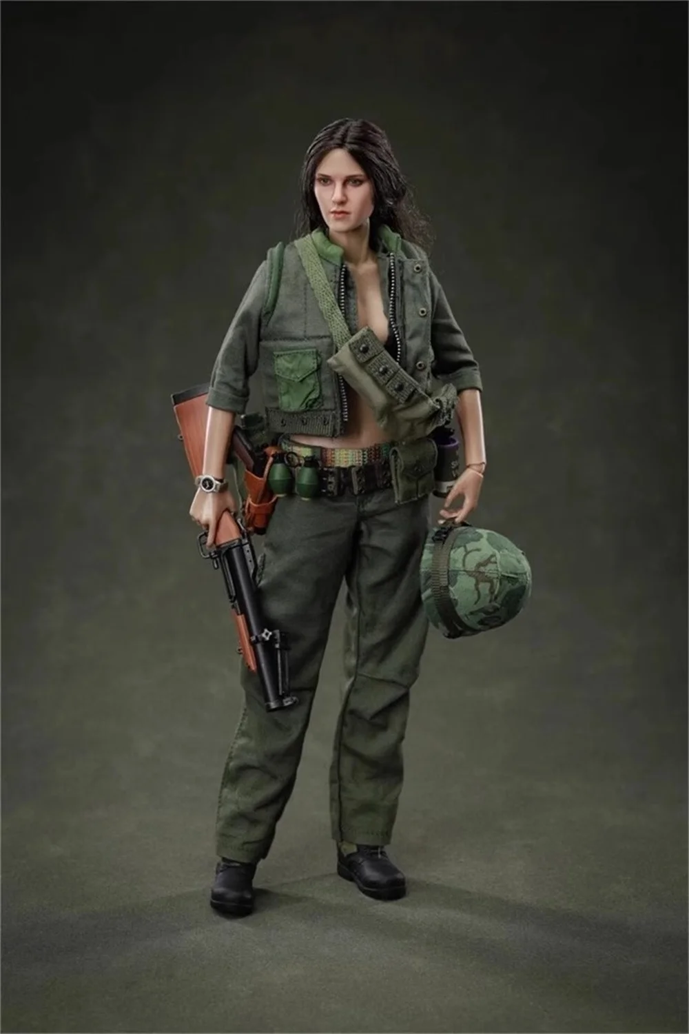 In Voorraad 1/6e Vrouwelijke Soldaat Vietnamoorlog Volledige Set Beweegbare Action Figure Speelgoed Model Cadeau Voor Fans Verzamelen