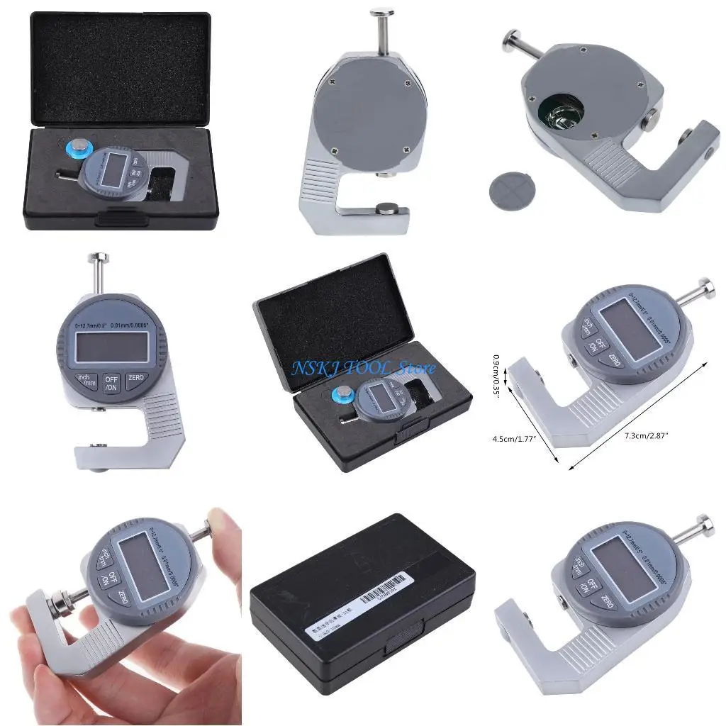 

L8RC Digital Thickness Gauge Metal Meters Thickness Gauge Imperial Electronic Micrometer Metric Thickness Gauge