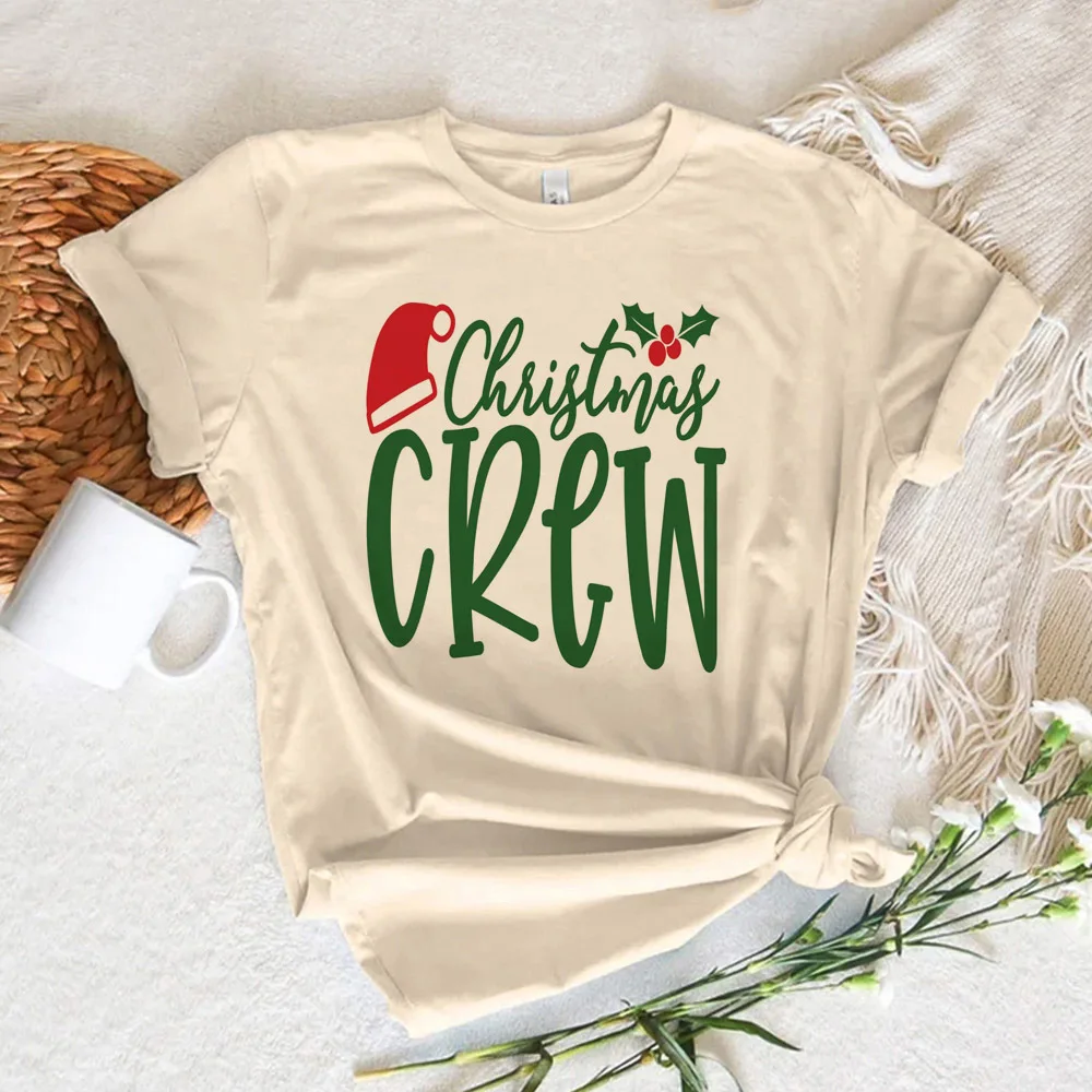 Christmas Cruise Crew t shirt female graphic University harajuku  Digital tshirt kawaii Y2k Pop Culture Gothic Graphic