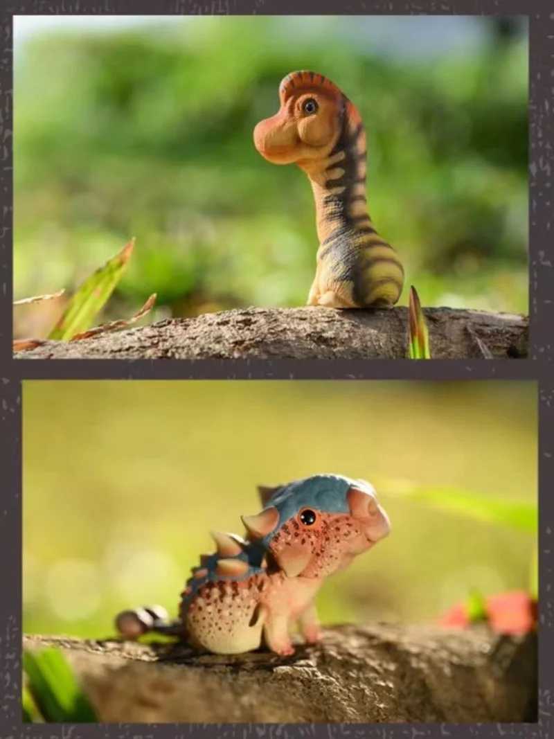 Animal planeta redondo dinossauro figura de ação brinquedo colecionável período triássico pré-histórico modelo de exibição caixa cega presente