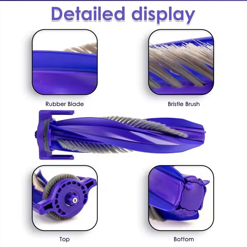 ملحقات لتدفق ناروال مع نظام إعادة التعبئة والتصريف، فرش جانبية رئيسية، ملابس ممسحة، مرشحات HEPA، قطع غيار كيس الغبار #4
