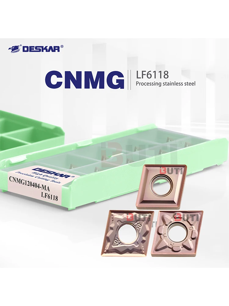 

CNMG120404 CNMG120408 MA MS MQ HS MM LF6118 Серия токарных инструментов DESCAR 100% оригинальный токарный станок с ЧПУ, лезвия из нержавеющей стали