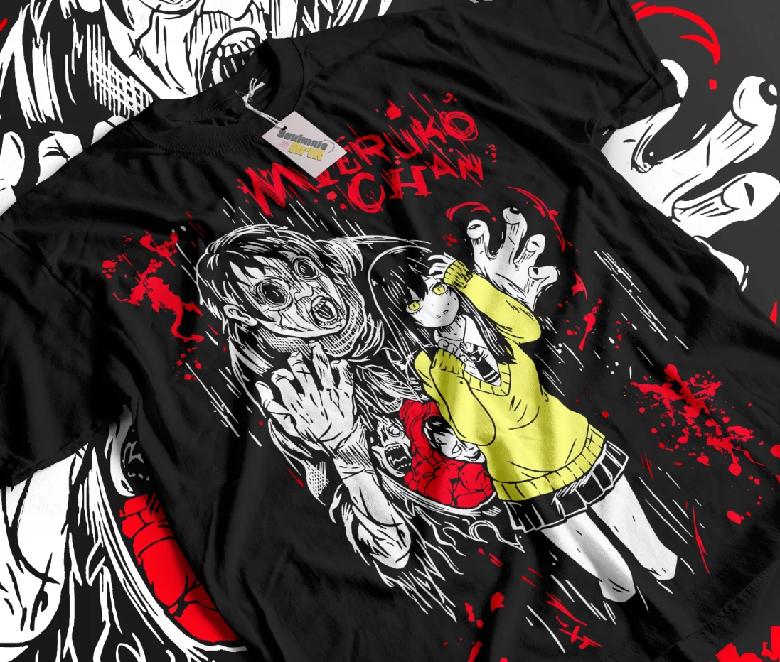 Mieruko Chan T-Shirt Anime Manga Horror Unisex Shirt Soft Tee All Sizes