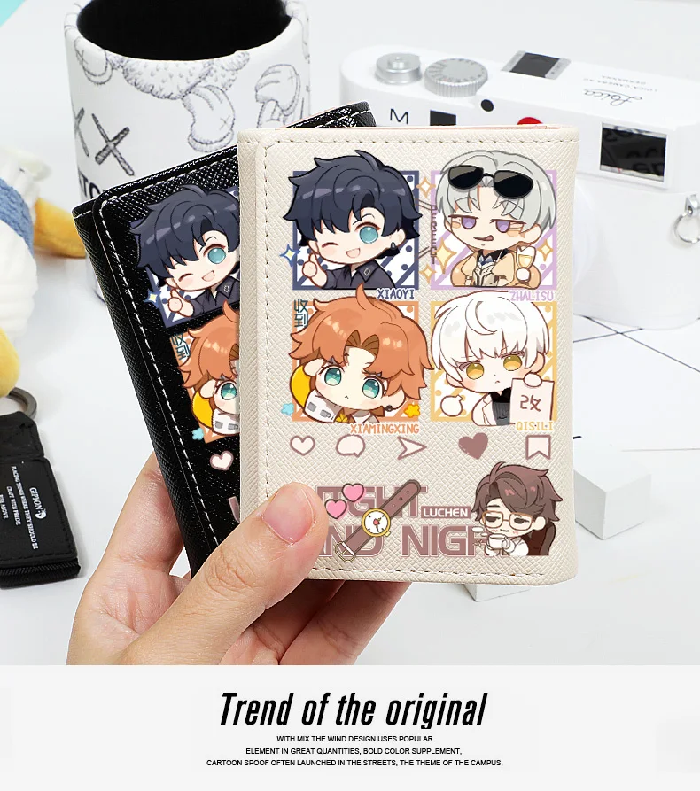 

Anime Light and Night Cosplay Card Pack Cartoon Student Wallet Send Friend Change Purse Birthday Xmas Gift Decoration