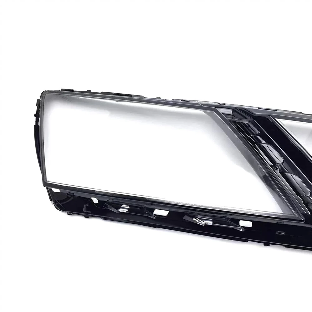 غطاء شفاف عاكس الضوء كشافات قذيفة عدسة شبكي لسكودا اوكتافيا 2018 2019 2020 غطاء المصباح الأمامي #3