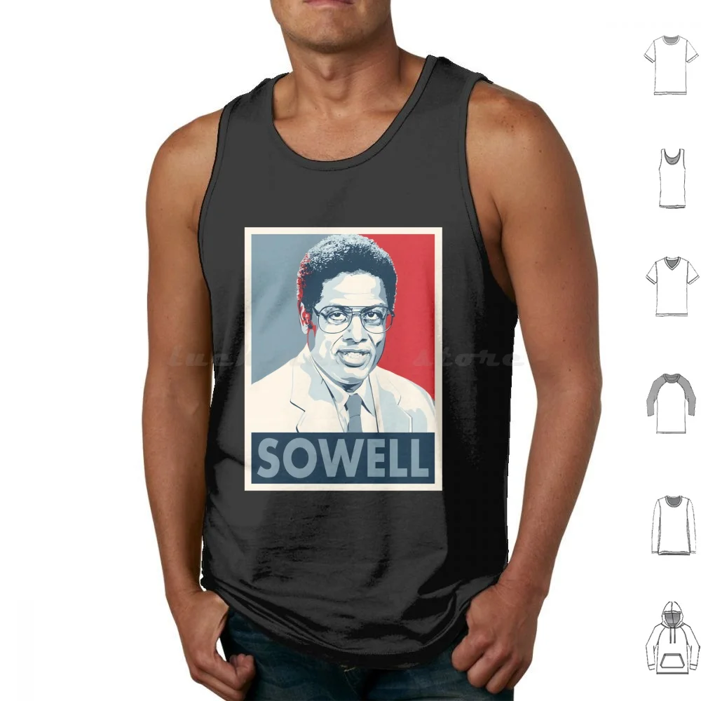 Томас Соуелл Майки Жилет без рукавов Томас Соуелл Либертарианская Консервативная Экономика Соуелл Политика Свобода Эконом