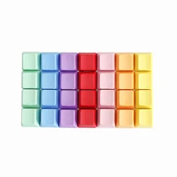 OEM Profile PBT Keycaps Mechanical Keyboard Mixded Color Blank Keycaps Custom Gamer Mx Switch No Engraved Key Cap
