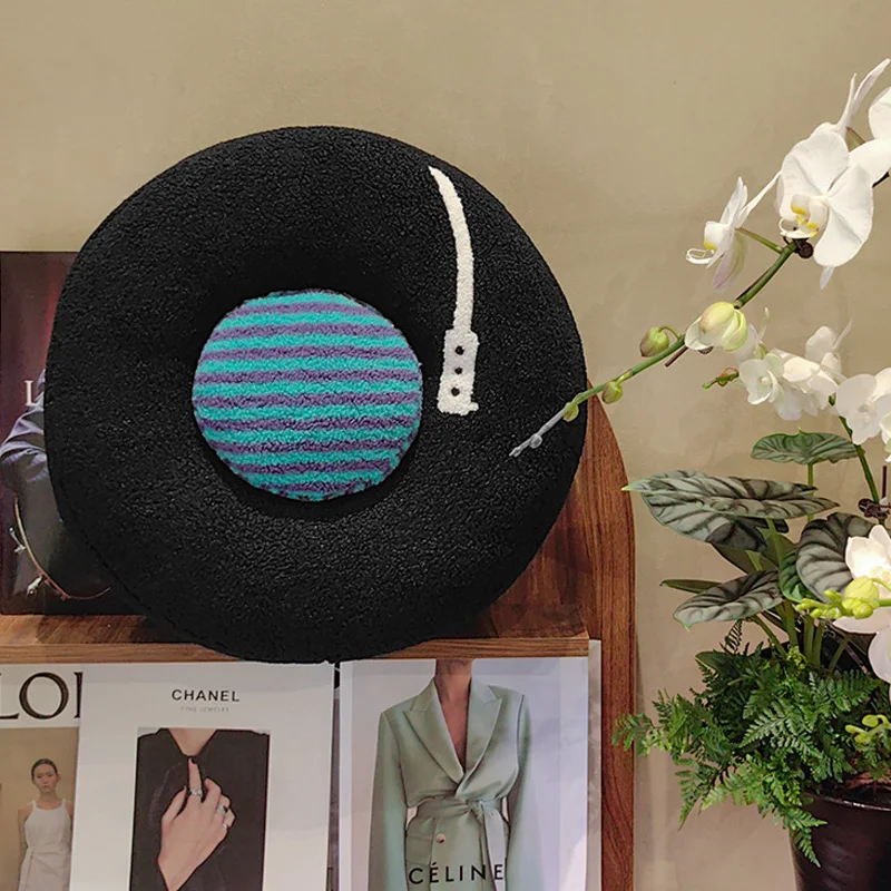 Exquisite Record Plush Toys Soft Realistic Record Pillow Room Decoration Ornaments Multi-functional Throw Pillow Gift For Friend