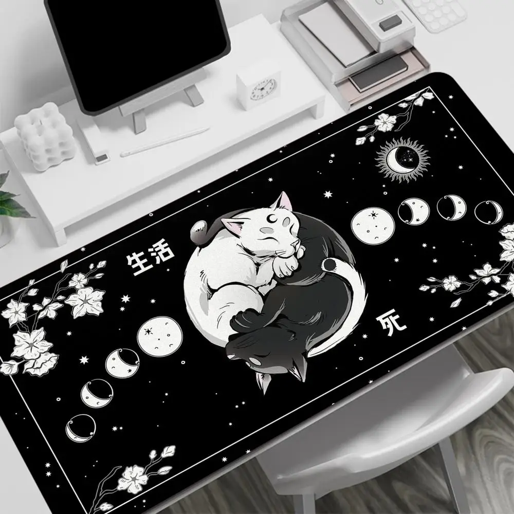 

Tai Chi, cute cat table mat bedroom learning Mouse Desk mat playmat large size office desktop Pad