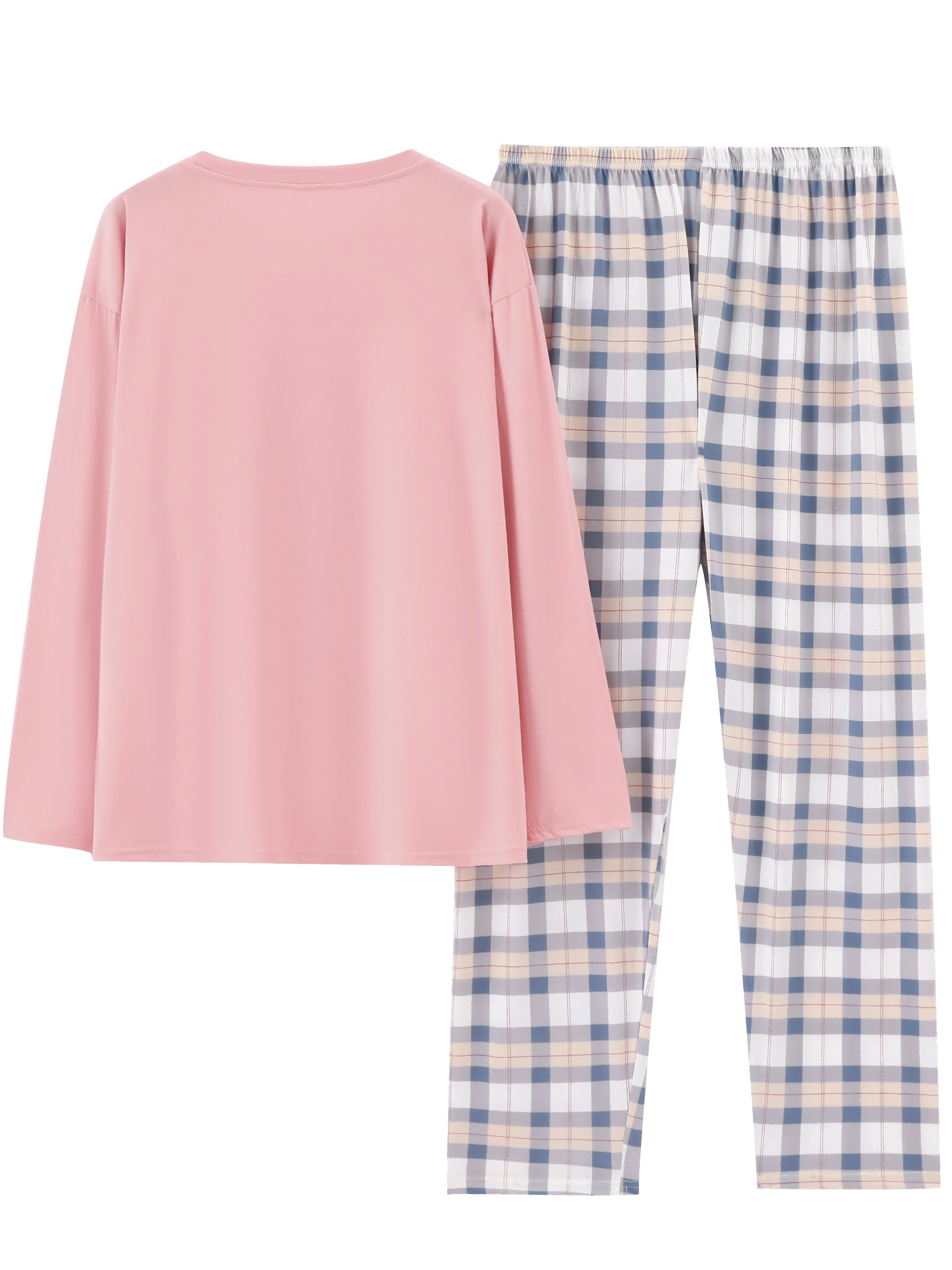 2-Piece Spring and Autumn Pajamas Set for Women Long Sleeve Korean Fashion Casual Sleepwear Loungewear Casual Pijama Set