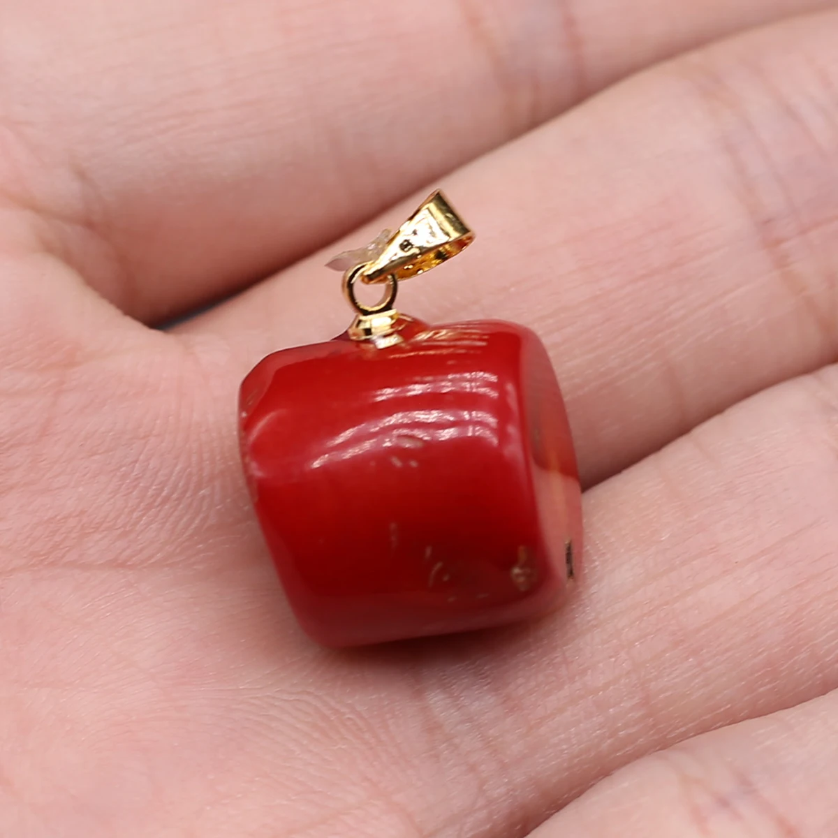 Natural Sea Bamboo Coral Pendant Cylinder Shape  Exquisite Charm for Jewelry Making Diy Necklace Bracelet Earring Accessories