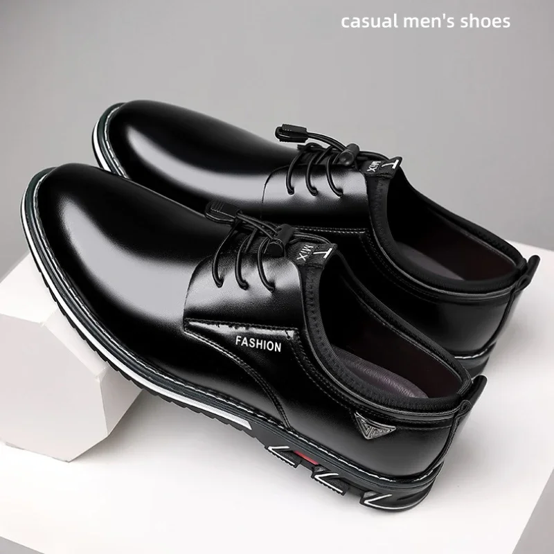 

Men Dress Shoes 2025 Fashion New Business Shoes Luxury Leather Casual Shoes for Men High Quality Comfortable Soft Driving Shoe