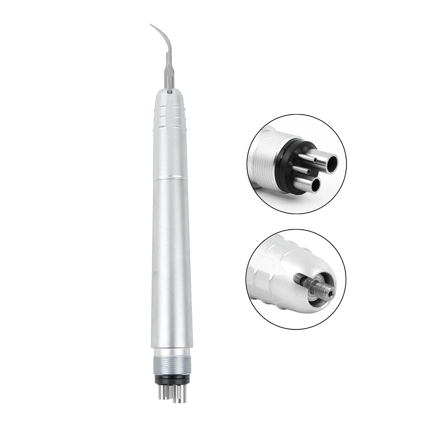 JOLANT Dental Ultrasonic Air Scaler Handpiece Sonic Perio Scaling with 3 Tips 2 Hole/ 4 Hole Dentist Tools