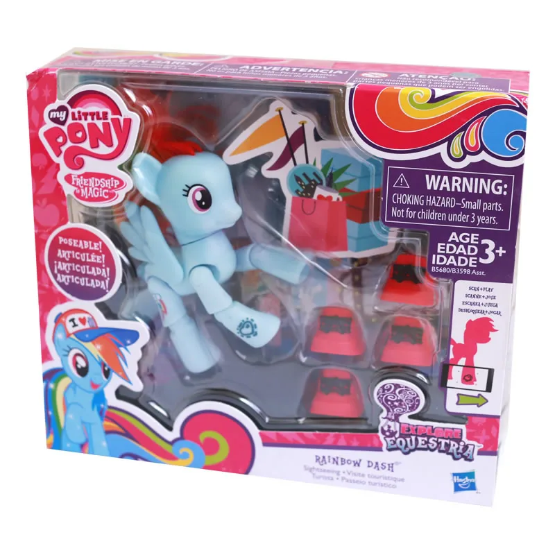 Hasbro Genuine My Little Pony Twilight Sparkle Pinkie Pie Action Figure Girl Cute Kawaii Christmas Gift Collection Decoration