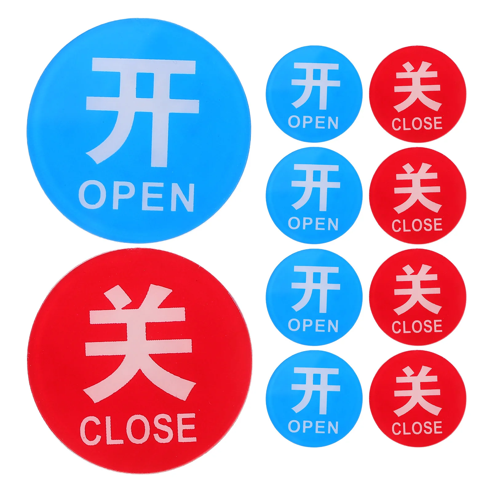 Faucet Sign Water Caution Signs Faucets Sinks Hot Cold and Temperature Acrylic Stickers