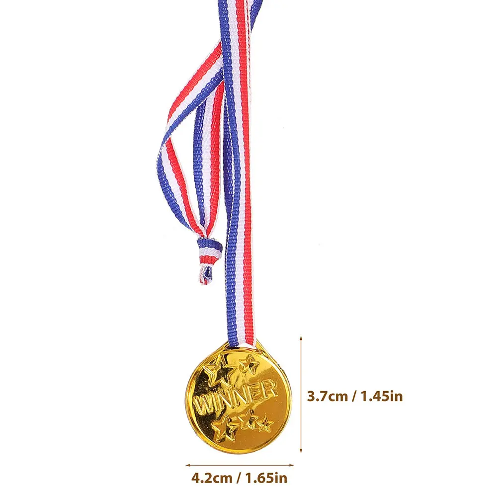 6 pezzi di nastri per medaglie, medaglie premio, premi colorati per le feste, premi per le competizioni dei bambini