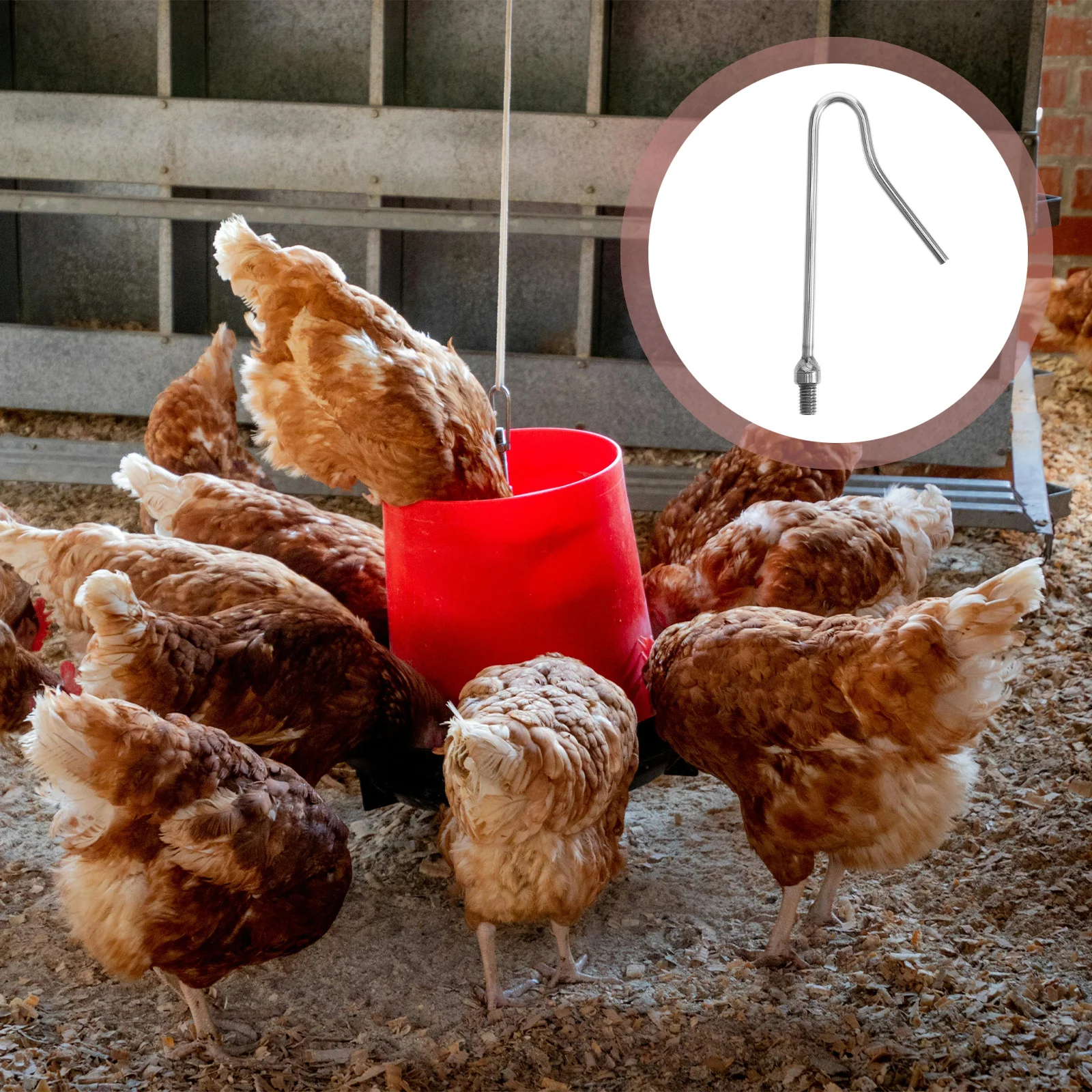

Chicken Catcher Hook Heavy Duty Sturdy Pole for Poultry Farm Handling Chicken Legs Grabber Tool Efficient Duck Goose Catching
