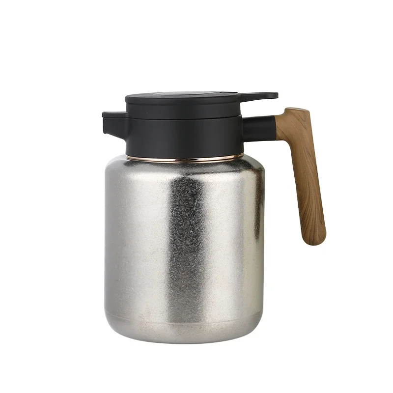 

Titanium Thermal Coffee Carafe with Lid/Double Walled Vacuum Thermos 51Oz / 12 Hour Heat Retention coffee pot thermos