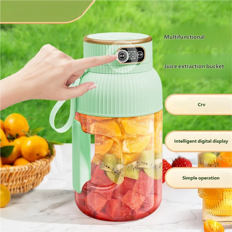 Fruit Juicer Cup Portable Electric Fruit Mixer Stirrng Cup Large Capacity Smoothie Quick Making Bottle Suitable Juice Production