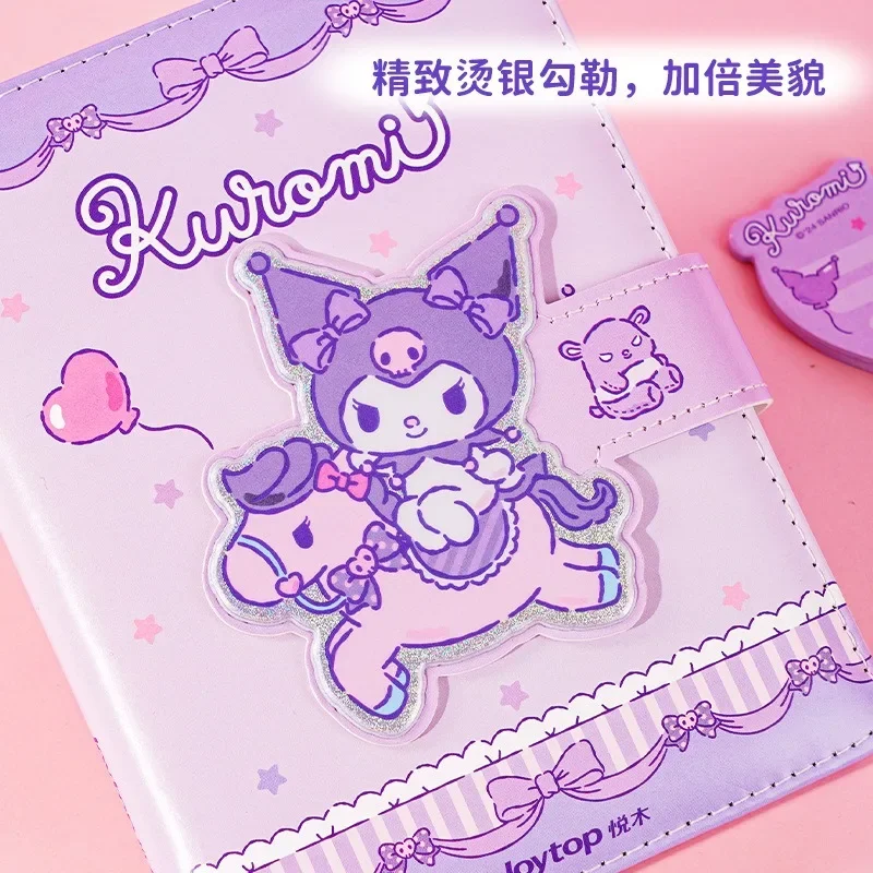 Sanrio Anime Kuromi My Melody A5 Handbook Set Gift Box Children Kawaii A6 Cinnamoroll Cute Student Stationery Pen Birthday Gifts