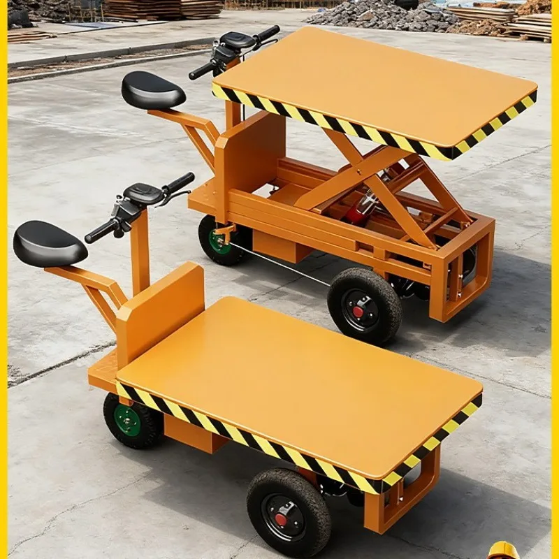 

flatbed truck platform push cargo load king pull cargo trailer upside down donkey three-wheel storage truck