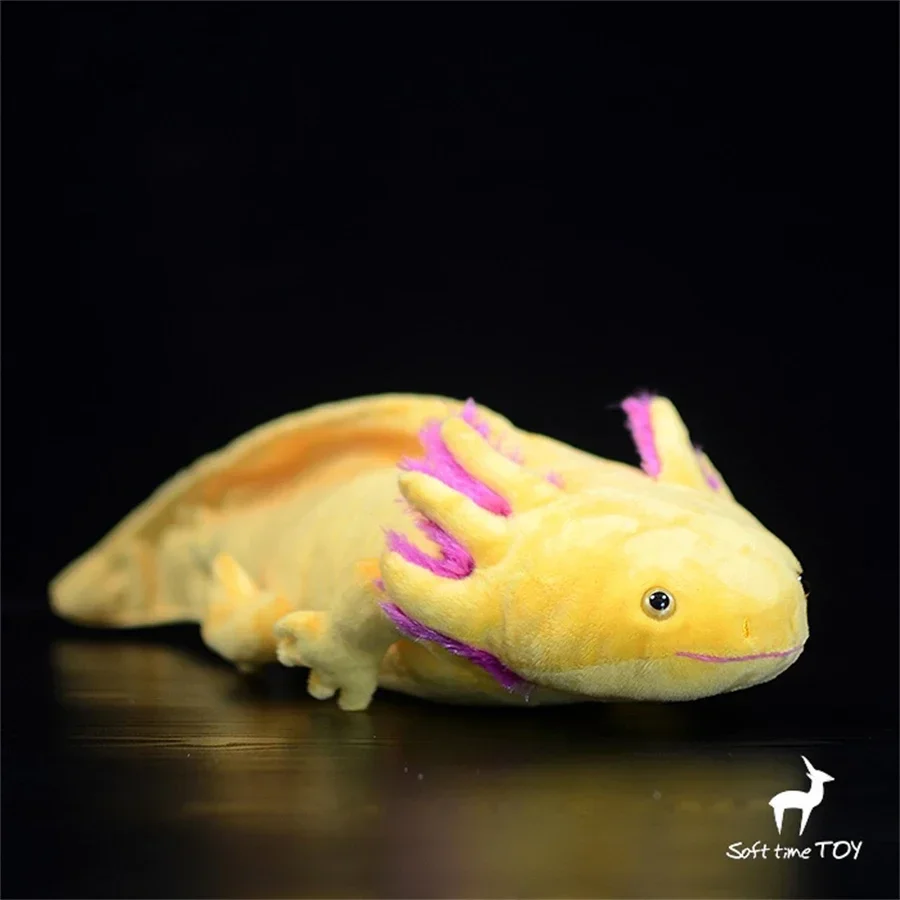 Axolotl Plush Toy High Fidelity Salamander Plushie Newt Peluche Lifelike Stuffed Animals Simulation Doll Kawai Toy Gifts For Kid