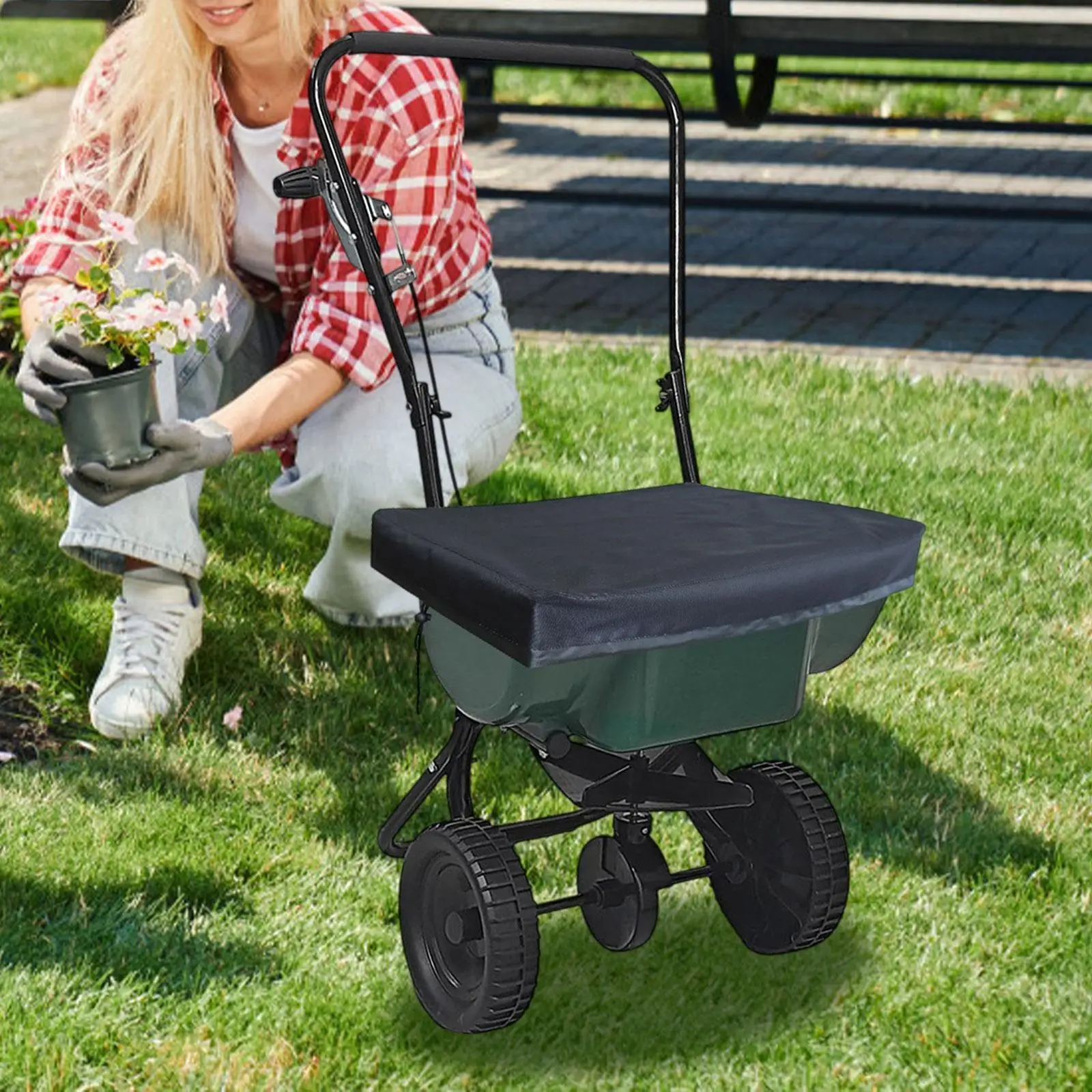 

Hopper Cover Backyard Protector Winter Dustproof Fertilizer Spereader Cover