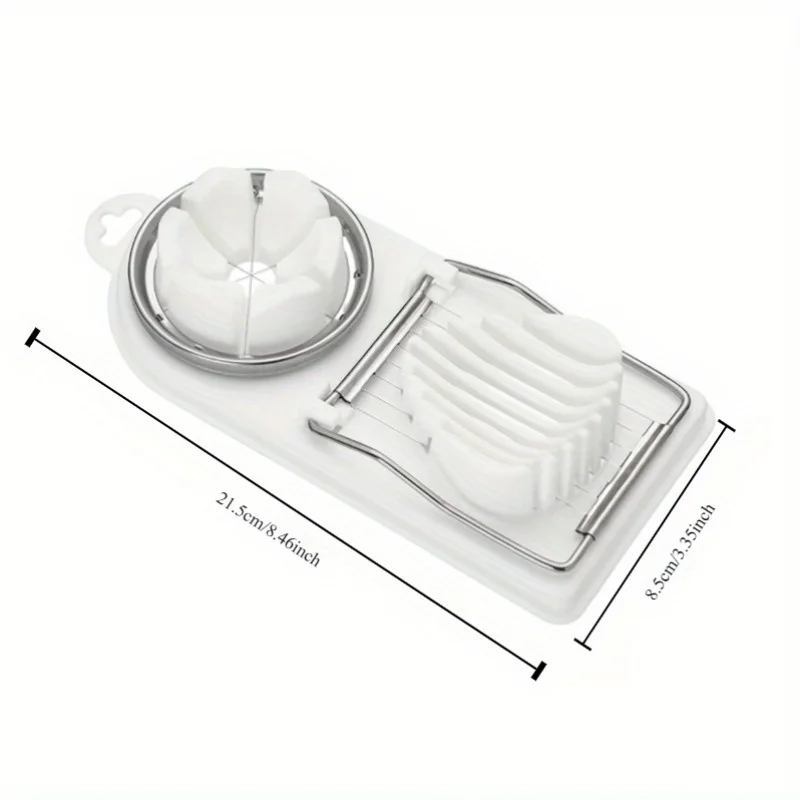 Home multifunctional egg slicer, boiled egg slicer, two-piece egg slicer/divider/egg slicer/vegetable slicer, kitchen small tool