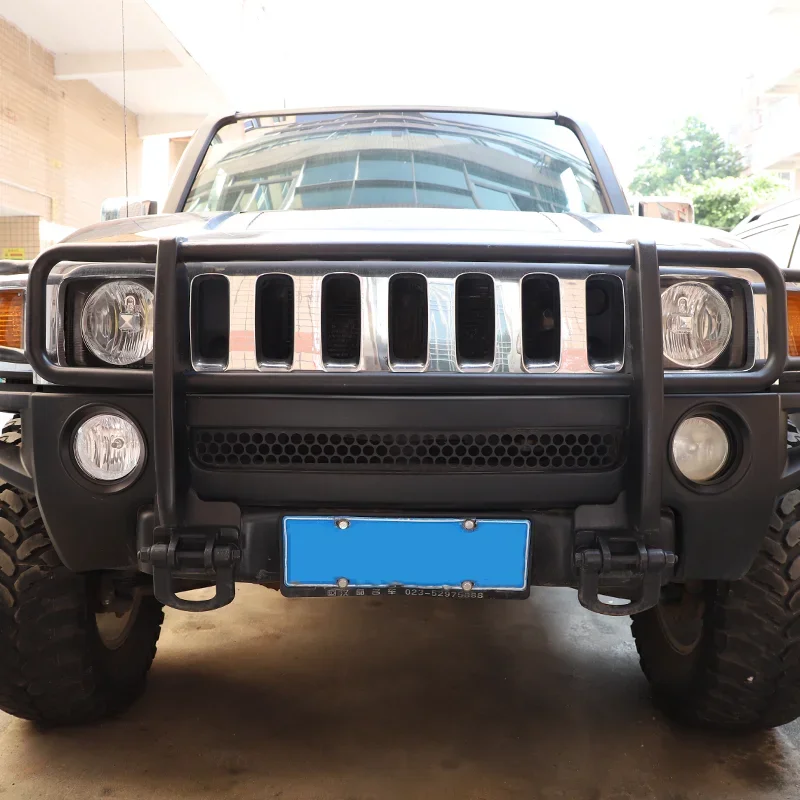 For 05-09 Hummer H3 Front Fog Light Ring Decorative Car Exterior Decorative Accessories ABS Material