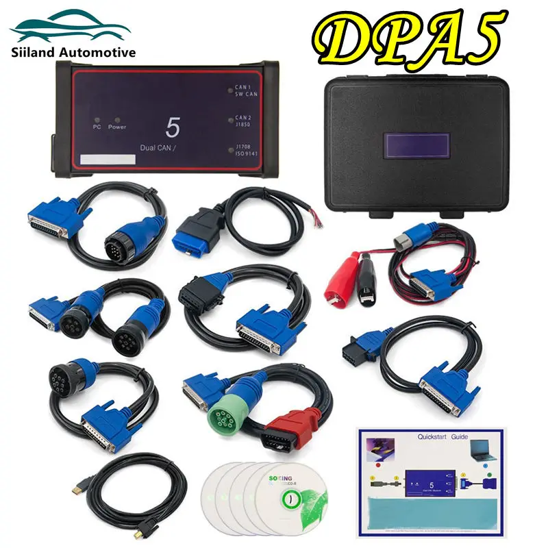 DPA5 Dearborn Protocol Adapter 5 USB/Bluetooth Heavy Duty Truck Scanner Diagnostic DPA 5 Works For Multi-Languages