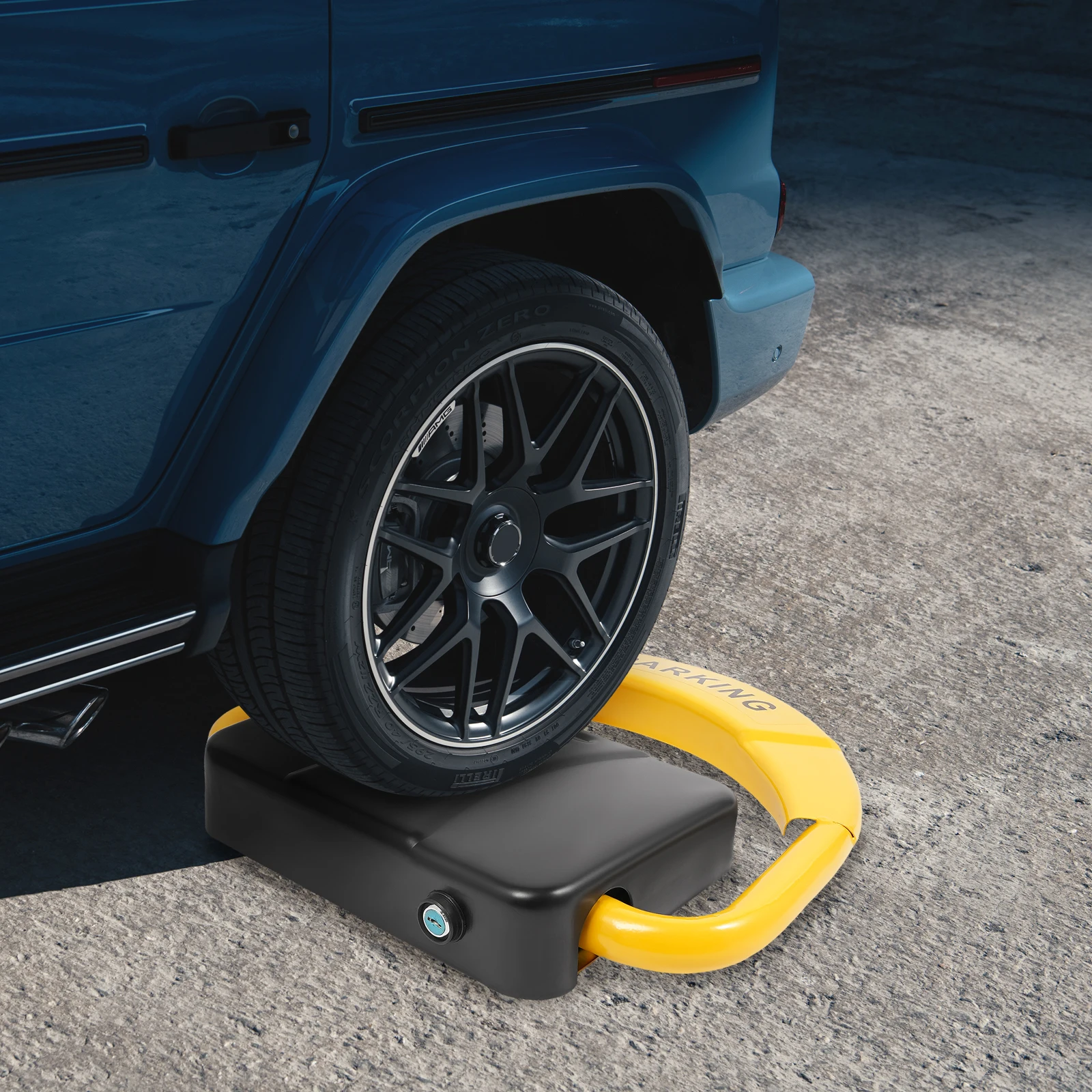 Automatic Remote Control Parking Lock Intelligent induction Parking Space Lock w/Remote, 180° Rotaty, Anti-collision Waterproof