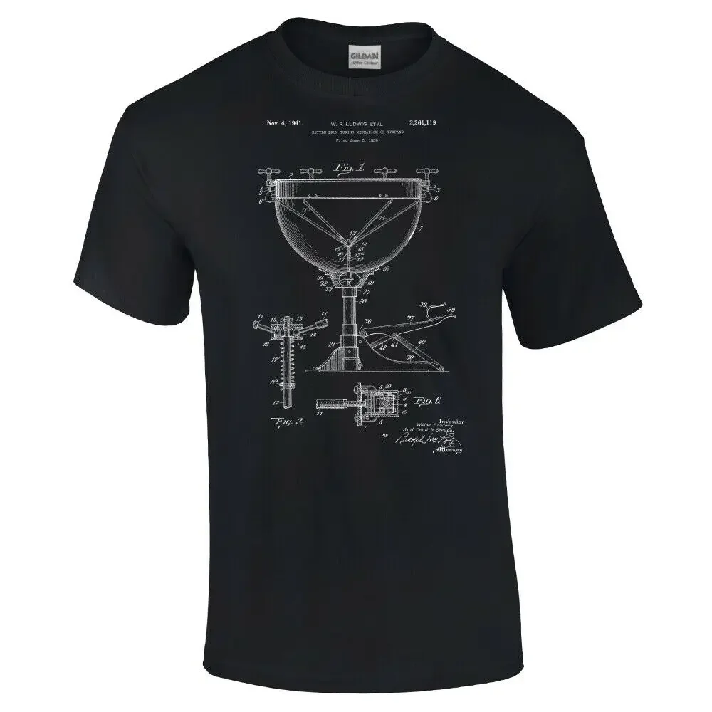 Timpani Kettle Drum Shirt Drummer Gift Drum Line Percussion Section Orchestra Fashion O-Neck Hipster Shirts Print Men Suit