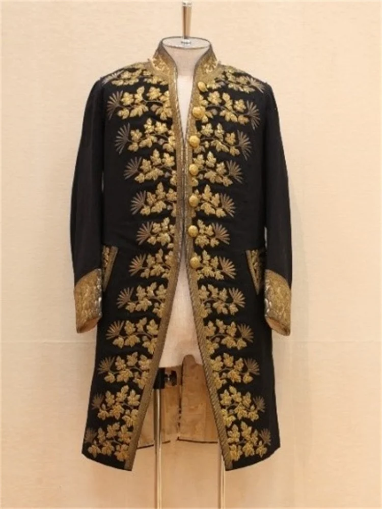 

Historical Hussar Men's Regency Court Napoleonic Coat Victorian Civil War Imperial Officers Parade Drummer Costume