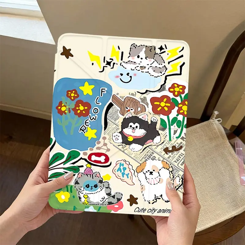 Full Body Shockproof 3+Y Fold Case For iPad10.2 7/8/9th 4/5th 10.9 iPad A16 2025 11th Air11/13inch IPad Mini6 8.3 Pro 11 2024