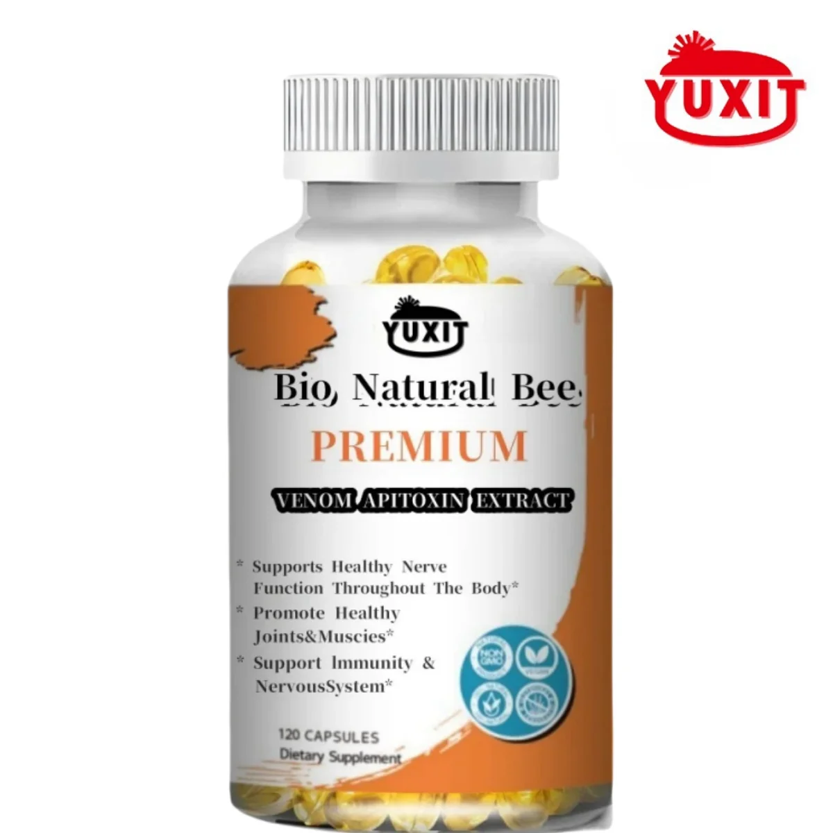 YUXIT Natural Bee Venom Extract Capsules, Enhance Immunity, Antioxidant Boosting immunity