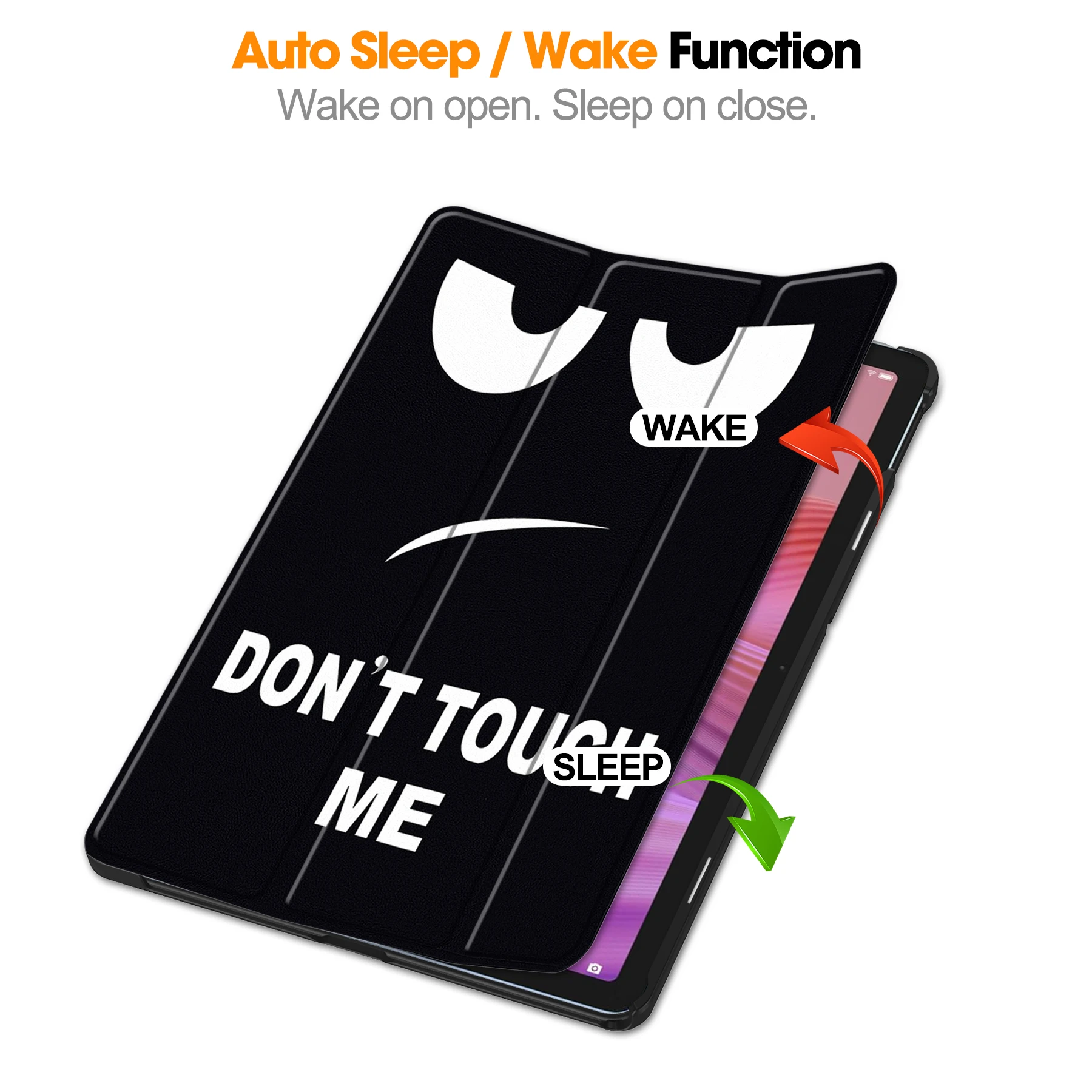 Luxury Painted Smart Case For Lenovo Tab 10.1 inch 2025 K10C TB311XU TB311FU Tri-fold Stand Cover PU Leather With Auto Sleep