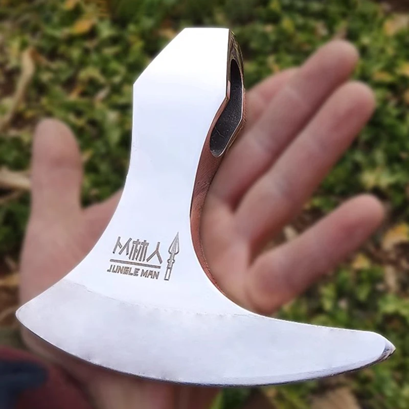 

Outdoors Axe Head Stainless Steel Forged Viking Ax Self-defense Multifunctional Axe Head To Cut Firewood Camping Supplies