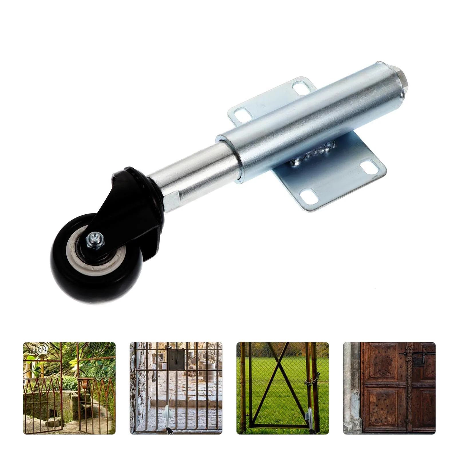 

2 Inch Pu Swivel Caster Wheel Heavy Duty Iron Gate Caster For Residential Commercial Use Adjustable Spring