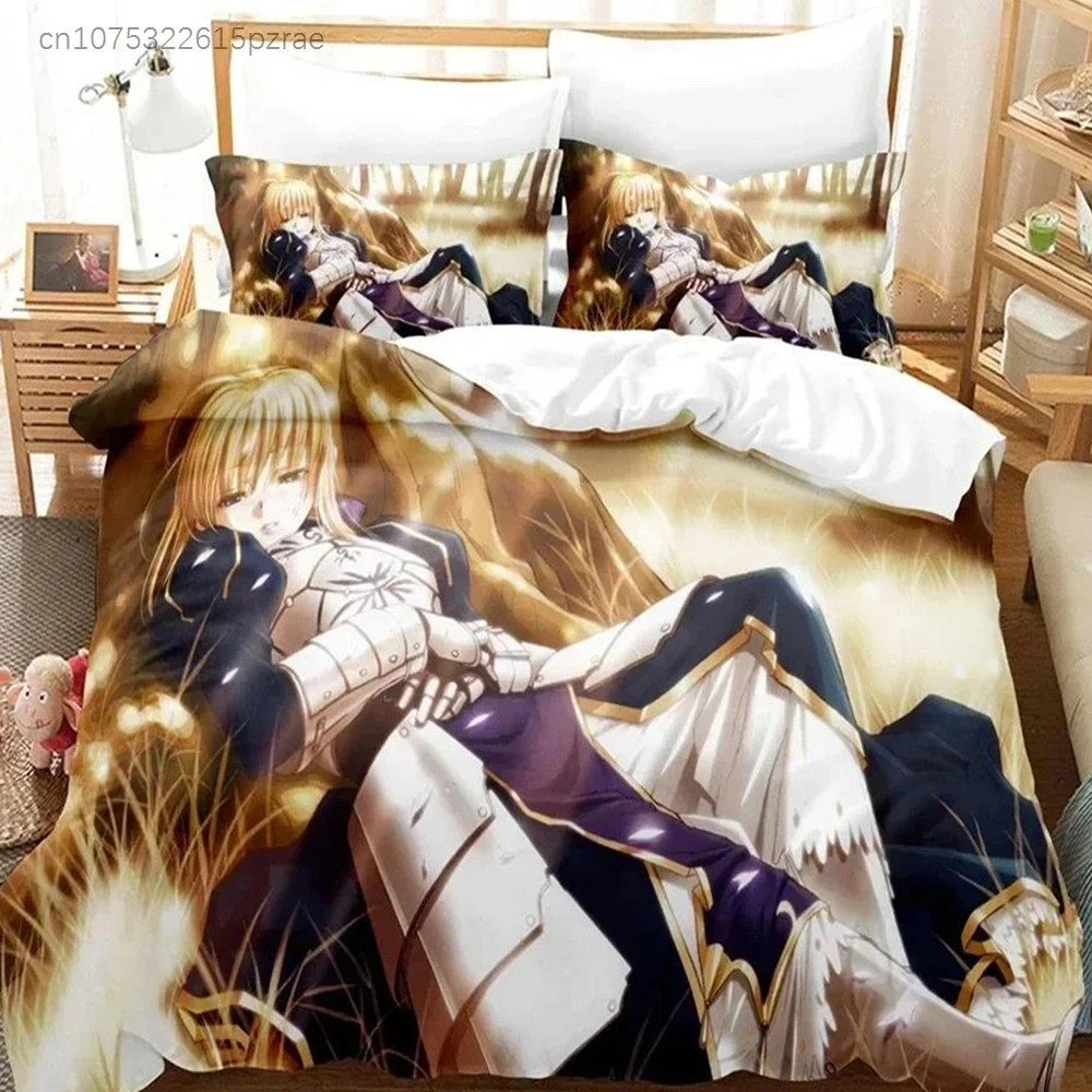 New Fatestay Night Unlimited Blade Works Bedding Sets Duvet Cover Set With Pillowcase Twin Full Queen King Bedclothes Bed Linen