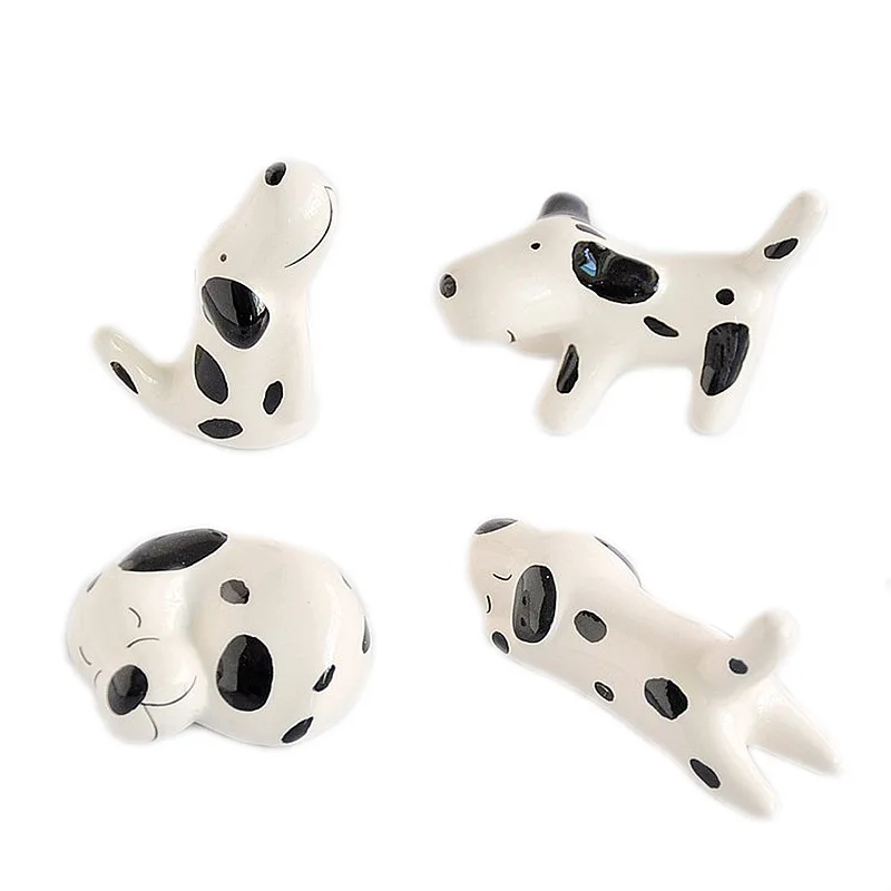 

1pc Chopsticks Holder Gift Dog Shape Stand Unique Ceramic Chopstick Rest Spoon Holder Small Decoration Desktop Accessories