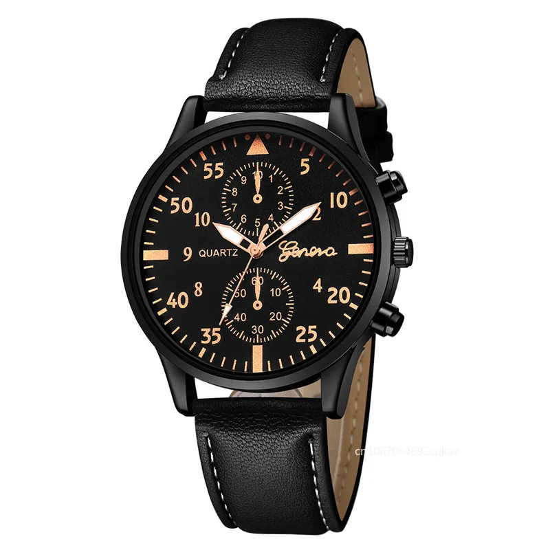 Fashion Business Brown Leather Quartz Wrist Watch Luxury Mens Bracelet Watches for Men Gift Reloj Hombre Часы Мужские Наручные