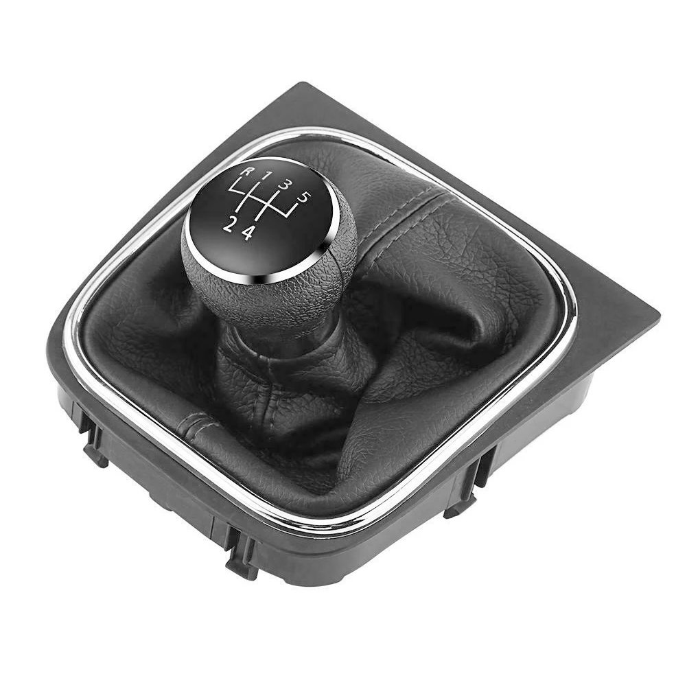 

5 Speed Gear Stick For Volkswagen Golf 6 MK5 MK6 Jetta Leather Dustproof Durable Gear Shift Knob Replace Gearbox Handle For VW