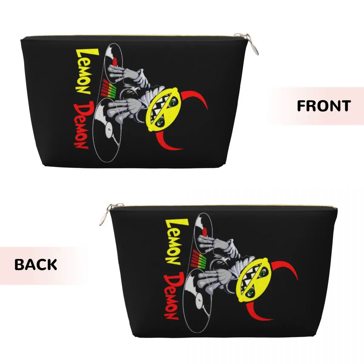 Custom Lemon Demon Toiletry Bag for Women Makeup Cosmetic Organizer Ladies Beauty Storage Dopp Kit Box