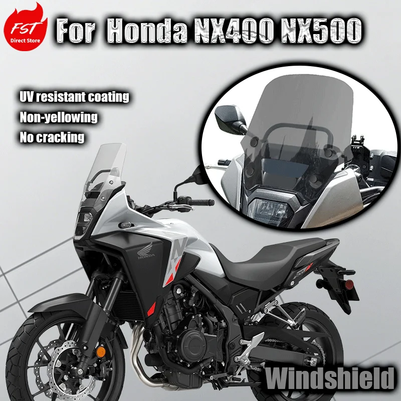 

For Honda NX400 NX500 windshield modification kit with rain guard (single glass)