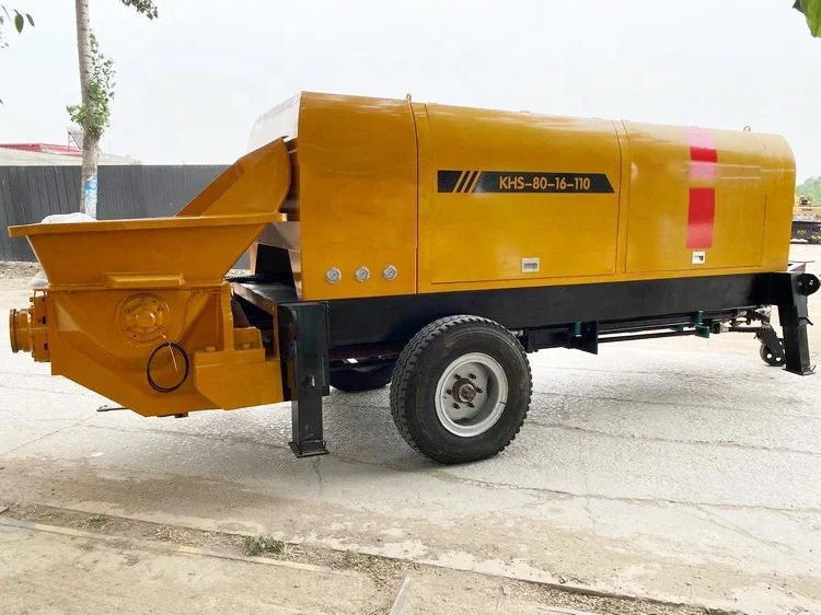 Electric 35 m3/h Die sel Concrete Pumps Customization Mini Small Portable Concrete Conveying Pump