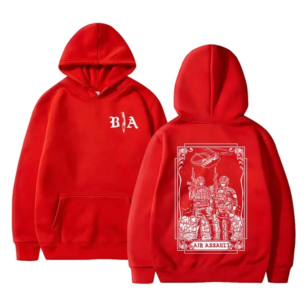 Brothers in Arms Air Assault Graphic Hoodie Casual Oversized Pullover Hoodies Casual Fashion Vintage Hooded Tracksuit for Unisex