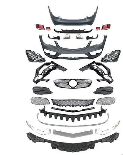 BOCH Car Bumper for Benz 09-13 W207 C207 E-class E Coupe  E300 E200 E260 E350 Upgrade 14-20 C207 Bodykit Headlights Taillights