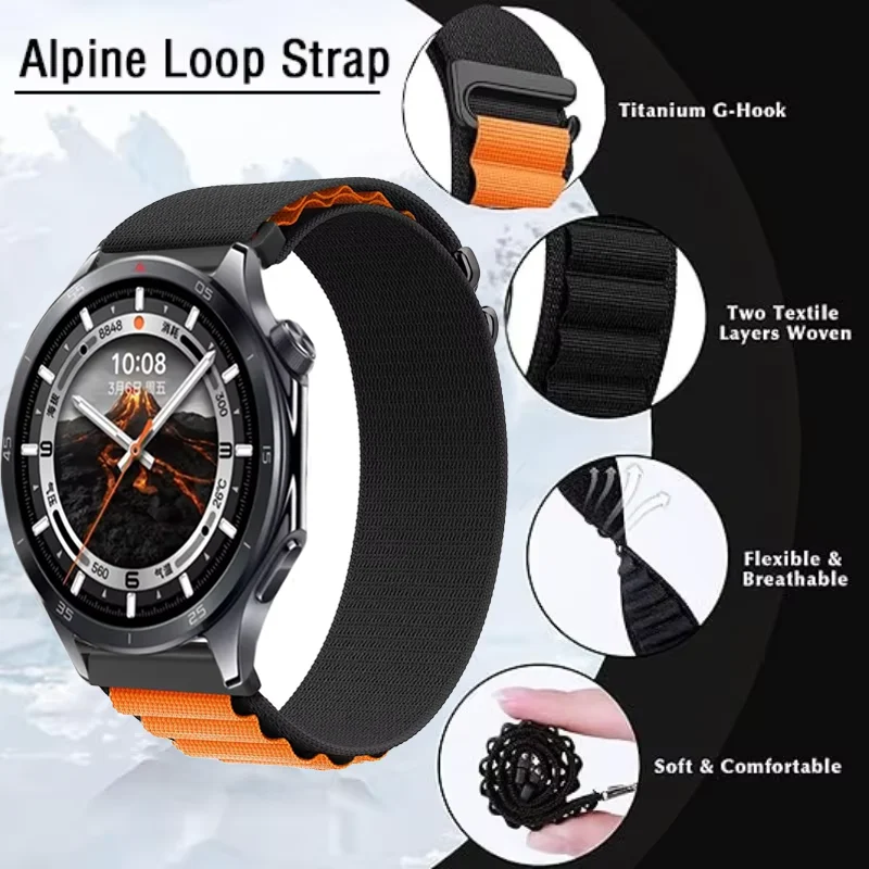 20mm 22mm Alpine Nylon Loop Ba - Sport Loop Strap recensie en prijs