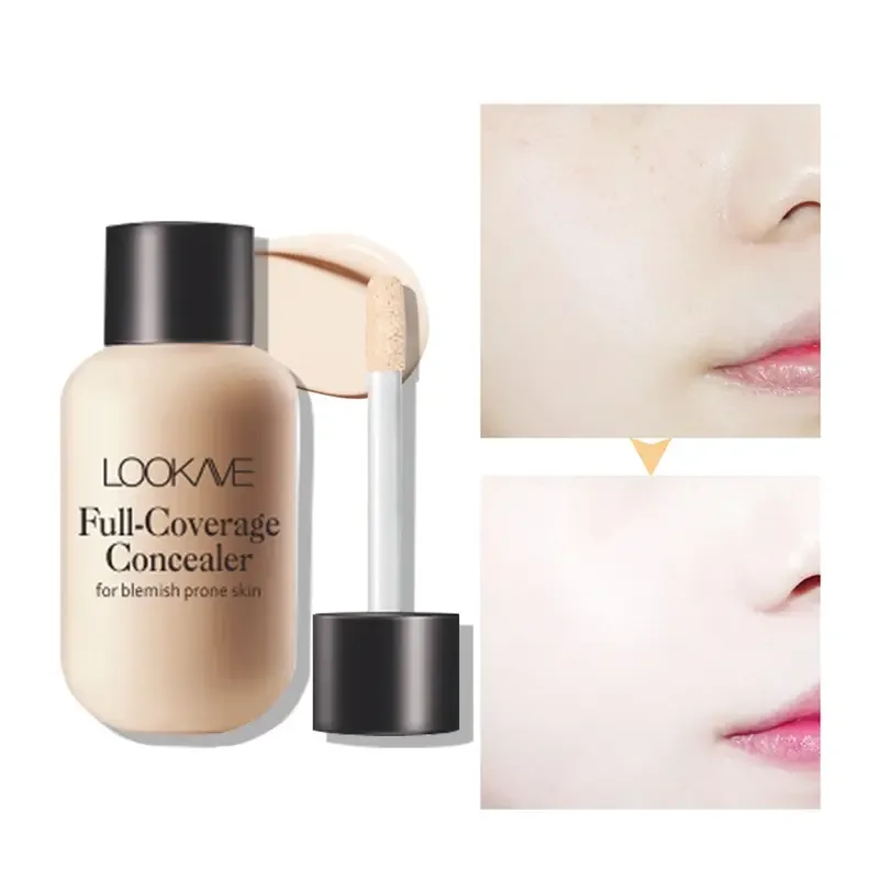 Lightweight and Compact Mini Liquid Concealer-High Coverage for Acne,Ddark Circles and Blemishes,Travel-Friendly FaceMakeup Base image 2